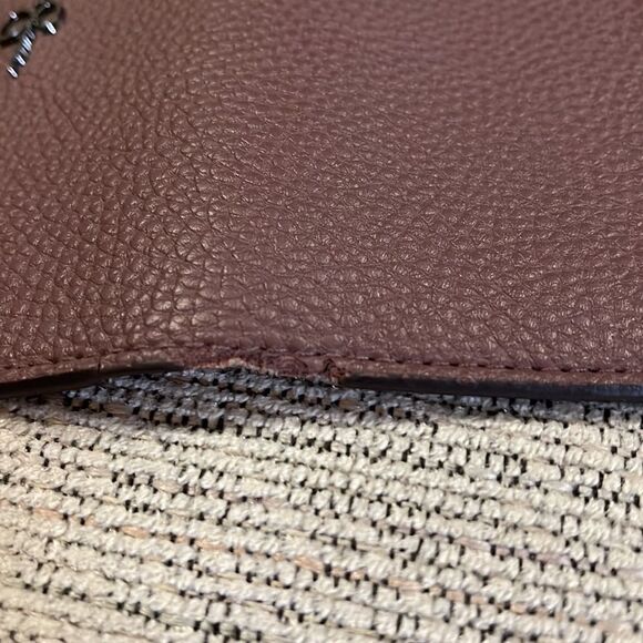 Jessica Simpson Maroon Leather Slim Wallet - Picture 4 of 6